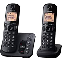 Los mejores  - Panasonic KX-TGC222GB - Teléfono (Teléfono DECT- Altavoz- 50 entradas- Identificador de Llamadas- Negro) [versión…